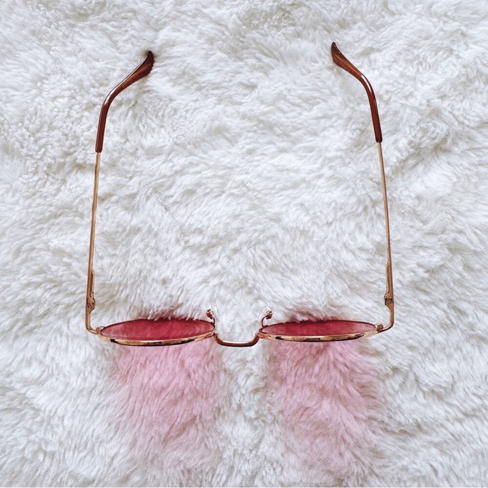 Harper Pink Round Lens Sunglasses - Picture 6 of 10